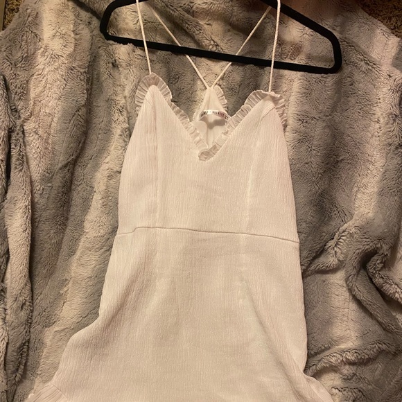 Hello Molly White Ruffle Dress Size 10 - Picture 2 of 5